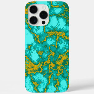 Turquoise Pattern iPhone 16 Pro Max Hoesje
