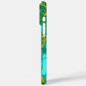 Turquoise Pattern Case-Mate iPhone Case (Achterkant / Links)