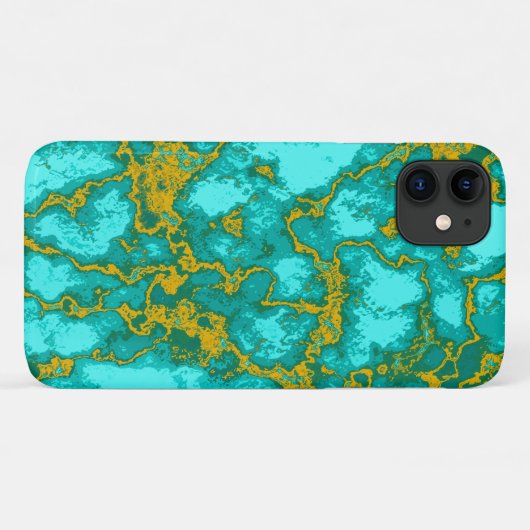 Turquoise Pattern Case-Mate iPhone Case (Achterkant (horizontaal))