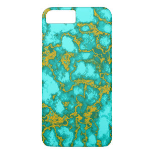 Turquoise Pattern iPhone 8/7 Plus Hoesje