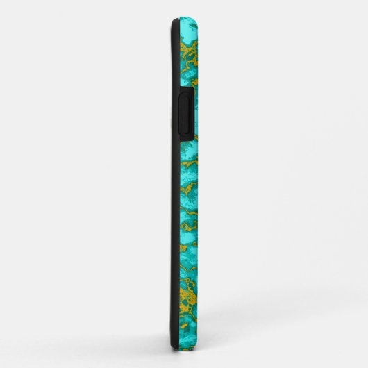 Turquoise Pattern Case-Mate iPhone Case (Achterkant/rechts)