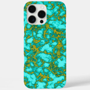 Turquoise Pattern iPhone 16 Pro Max Hoesje