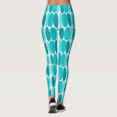 Turquoise Pattern Colorful Shapes Leggings (Achterkant)