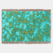Turquoise Pattern Deken (Voorkant)