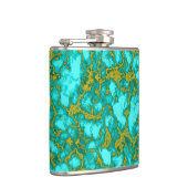 Turquoise Pattern Heupfles (Rechts)