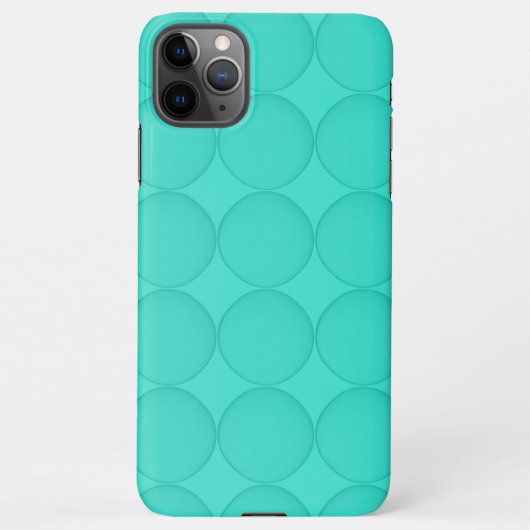 Turquoise Pattern iPhone Hoesje (Achterkant)