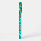 Turquoise Pattern iPhone Hoesje (Rechterkant)