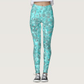 Turquoise Pattern Leggings (Voorkant)