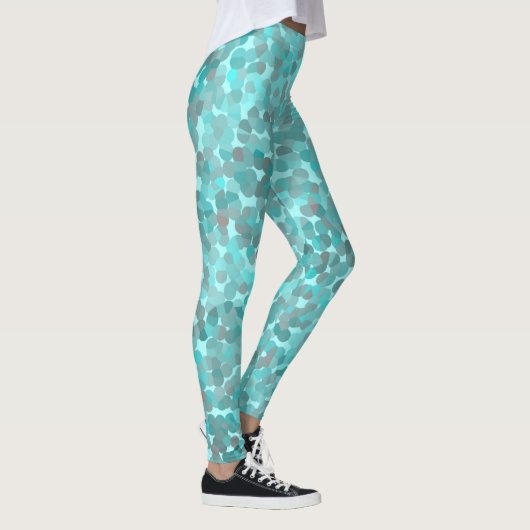 Turquoise Pattern Leggings (Rechts)