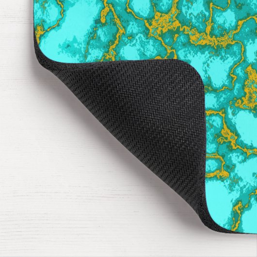 Turquoise Pattern Muismat (Hoek)