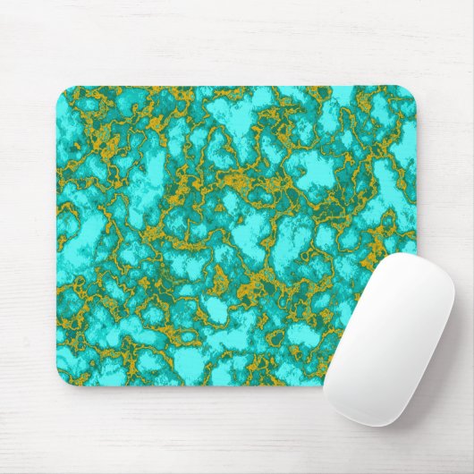 Turquoise Pattern Muismat (Met muis)