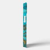 Turquoise Pattern Phone Hoesje (Achterkant / Rechts)