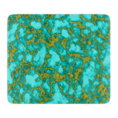Turquoise Pattern Snijplank (Voorkant)