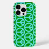 Turquoise Peace Signs Case-Mate iPhone Case (Achterkant)