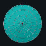 Turquoise Peacock Color Accent Ready om aan te pas Dartbord<br><div class="desc">Dit douaneproduct is beschikbaar in een levendig turkooiskleurdecor voor uzelf of als geschenk zeker om een indruk bij alle gelegenheden te maken. Klik op de knop "Aanpassen!" of klik op de link die u op deze productpagina vindt om een set gebruiksvriendelijke ontwerpgereedschappen weer te geven om dit product aan te...</div>