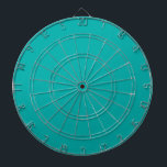 Turquoise Peacock Color Accent Ready om aan te pas Dartbord<br><div class="desc">Dit douaneproduct is beschikbaar in een levendig turkooiskleurdecor voor uzelf of als geschenk zeker om een indruk bij alle gelegenheden te maken. Klik op de knop "Aanpassen!" of klik op de link die u op deze productpagina vindt om een set gebruiksvriendelijke ontwerpgereedschappen weer te geven om dit product aan te...</div>