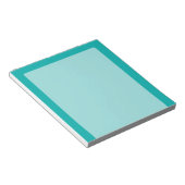 Turquoise Peacock Decor Ready to Customise Notitieblok (Schuin)