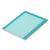 Turquoise Peacock Decor Ready to Customise Notitieblok (Linkerzijde)