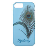 Turquoise Peacock iPhone 7 Hoesje (Achterkant)