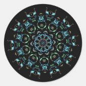 Turquoise Pearl Mandala Stickers (Voorkant)