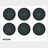 Turquoise Pearl Mandala Stickers (Vel)