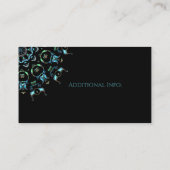 Turquoise Pearl Mandala Visitekaartje (Achterkant)