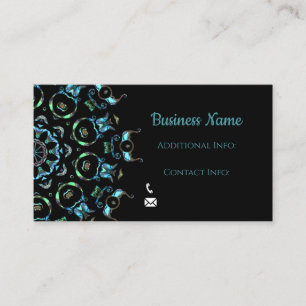 Turquoise Pearl Mandala Visitekaartje