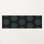 Turquoise Pearl Mandala Yogamat (Achterkant (horizontaal))