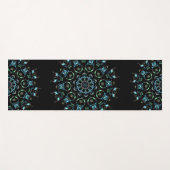 Turquoise Pearl Mandala Yogamat (Voorkant (horizontaal))