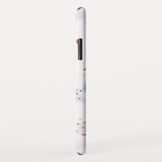 *~* Turquoise Pearls Gold Pink Glitter Mermaid Case-Mate iPhone Case (Achterkant/rechts)