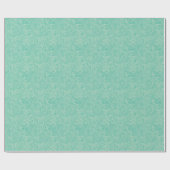 Turquoise Peony Pattern Cadeaupapier (Vlak)