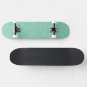 Turquoise Peony Pattern Persoonlijk Skateboard (Horizontaal)