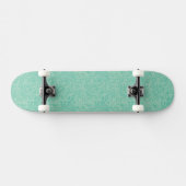 Turquoise Peony Pattern Persoonlijk Skateboard (Horizontaal)