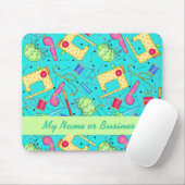 Turquoise Personalized Sewing Art Mousepad Muismat (Met muis)