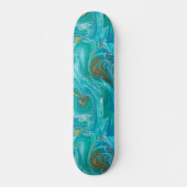 Turquoise Persoonlijk Skateboard (Voorkant)