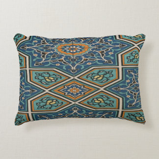 Turquoise Perzische Tegel Lumbale Kussen – Elegant