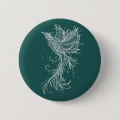 Turquoise Phoenix Button (Voorkant)