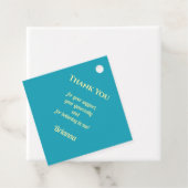 Turquoise Photo Modern Graduation Party Thank You Bedankjes Labels (In situ)