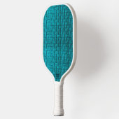 turquoise pickleball-peddel met patroon pickleball paddle (Links)