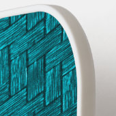 turquoise pickleball-peddel met patroon pickleball paddle (Links Detail)