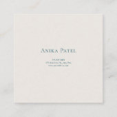 Turquoise Pine Tree Desert Landscape Artistic Vierkante Visitekaartje (Achterkant)