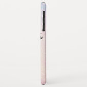 *~* Turquoise Pink Gold Glitter Mermaid Case-Mate iPhone Case (Achterkant/links)