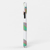Turquoise Pink Pear Tree Leaf iPhone 11 Hoesje (Achterkant/rechts)