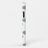 Turquoise Pink Pear Tree Leaf iPhone 11 Hoesje (Achterkant/rechts)