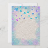 Turquoise & Pink Scrapbook Bat Mitzvah Uitnodiging (Achterkant)