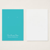 Turquoise Plain Simple Custom Oorsprongskaart Visitekaartjes (Voorkant /achterkant)