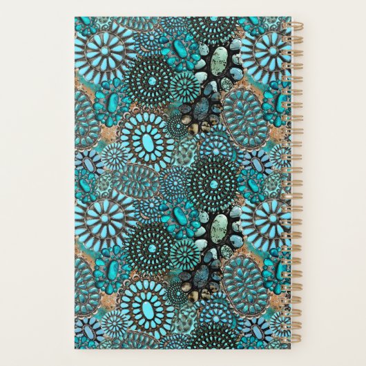 Turquoise Planner (Achterkant)