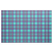 Turquoise/plum/geel/wit/zwart Stof (Fat Quarter)