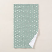 Turquoise Polka Dot Baby Bath Towel Set Bad Handdoek (Handdoek)