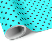 Turquoise polka dot background cadeaupapier (Rol Hoek)